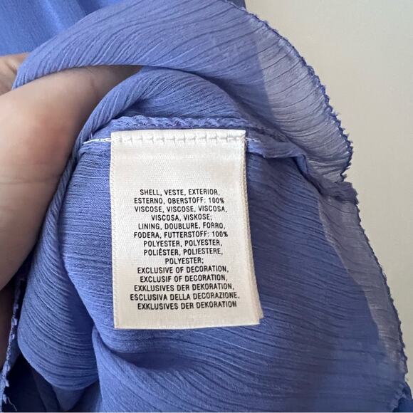 Anthropologie Floreat Adena Blue Embroidered Blouse - Picture 5 of 9